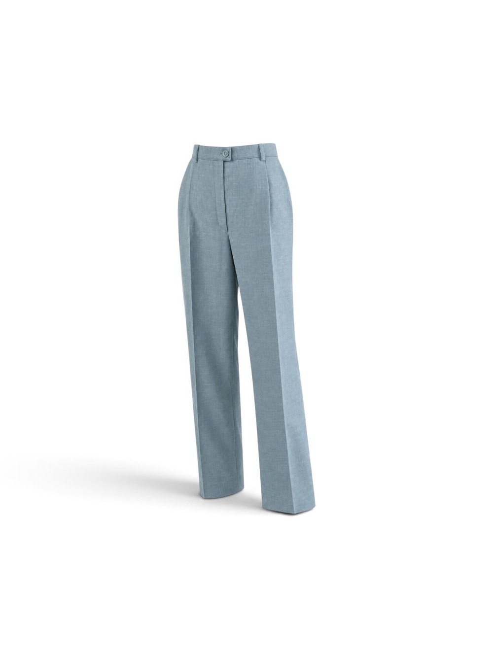 Escada Linen Blend Light Blue Tailored Dress Pants 42